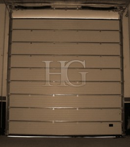 puerta de garaje vista interior